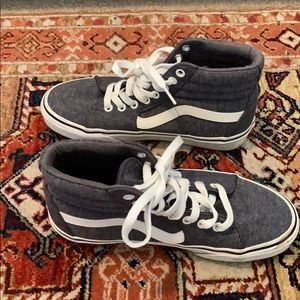 Vans soft grey high tops 😎❤️💯